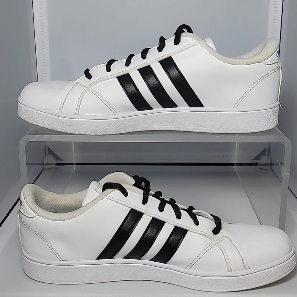 Adidas baseline AW4299 mens sz5 white with black stripes